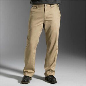 Duluth Trading Co Everyday Twill Carpenter Pants Tan Khakis Relaxed Men's 40x32